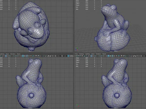 Frog On Acorn 3D Model