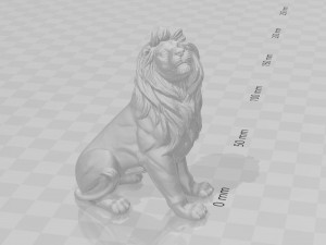 Lion Statue for 3d print Model Cetak 3D