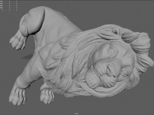 Lion Statue for 3d print Model Cetak 3D