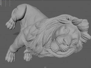 Lion Statue for 3d print 3D Print Model