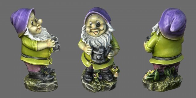 Garden Gnome 8 3D Model .c4d .max .obj .3ds .fbx .lwo .lw .lws