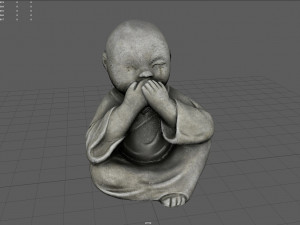 Little buddha covering his mouth Model 3D