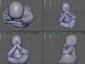 Little buddha covering his mouth Model 3D