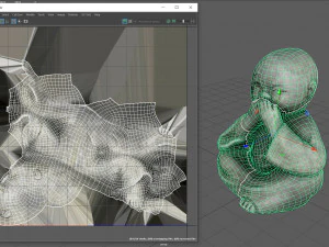 Little buddha covering his mouth 3D Model