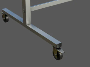 Mobile Whiteboard 3D Model