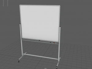 Mobile Whiteboard 3D Model