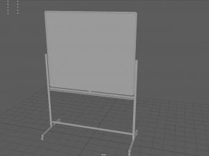 Mobile Whiteboard 3D Model