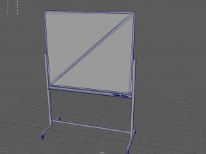 Mobile Whiteboard 3D Model