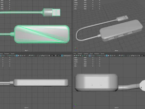 Hub USB 3D Model