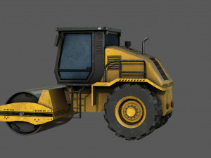 Road roller Modelo 3D