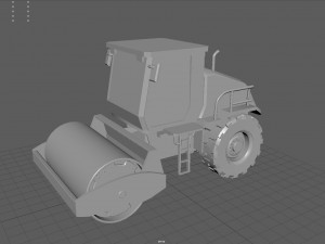 Road roller Modelo 3D
