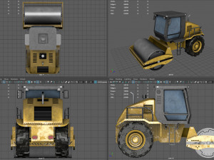 Road roller Modelo 3D