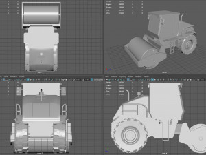 Road roller Modelo 3D