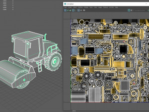 Road roller Modelo 3D