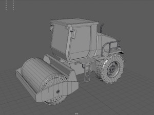 Road roller Modelo 3D