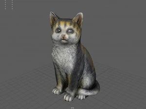 Est&aacute;tua de gato Modelo 3D