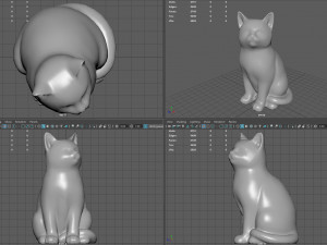 Cat statue Modelo 3D