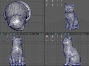 Cat statue Modelo 3D