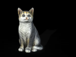 Est&aacute;tua de gato Modelo 3D