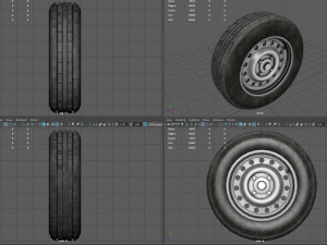 Car wheel 3D Модель