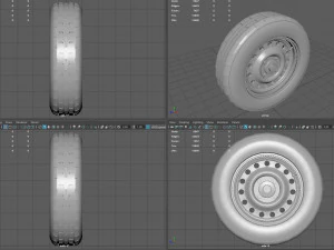車の車輪 3Dモデル