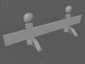 No Entry Safety Barricade 3D Модель