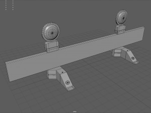 No Entry Safety Barricade 3D Модель