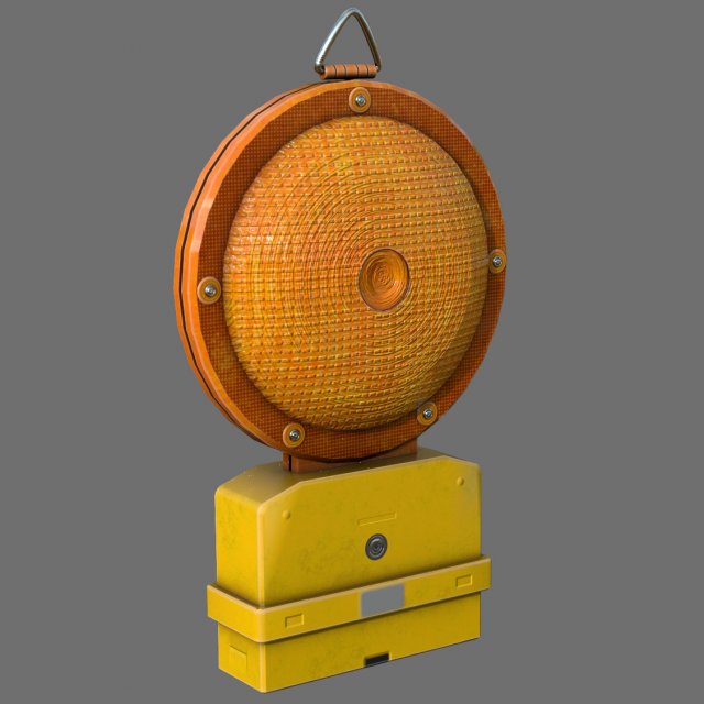 Barricade Light Modello 3D .c4d .max .obj .3ds .fbx .stl .blend 