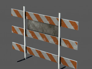 Road Closed Sign 3D Модель