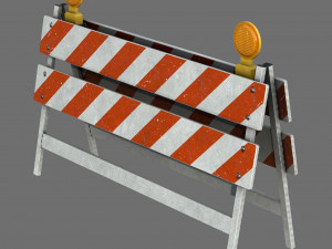 Construction Barrier 3D Model