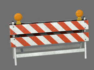 İnşaat Bariyeri 3D Model