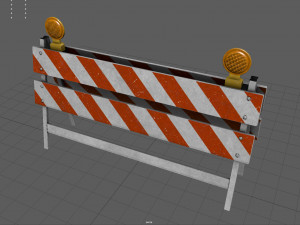 Construction Barrier Modello 3D