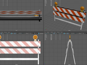 Construction Barrier Modello 3D