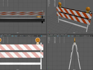 İnşaat Bariyeri 3D Model