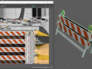 İnşaat Bariyeri 3D Model
