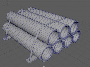 Hormigon tubes Modelo 3D