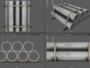 Hormigon tubes Modelo 3D