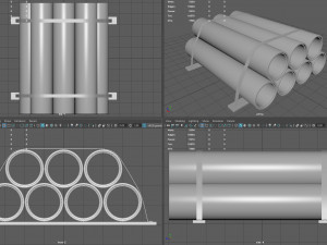 Hormigon tubes Modelo 3D