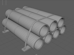 Hormigon tubes Modelo 3D