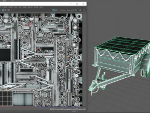 Car Trailer 3D Model