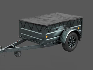 Car Trailer 3D Model