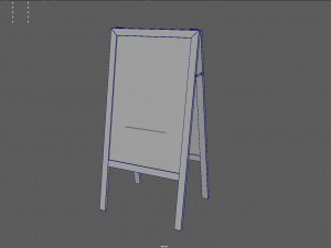 Restaurant Blackboard Modello 3D