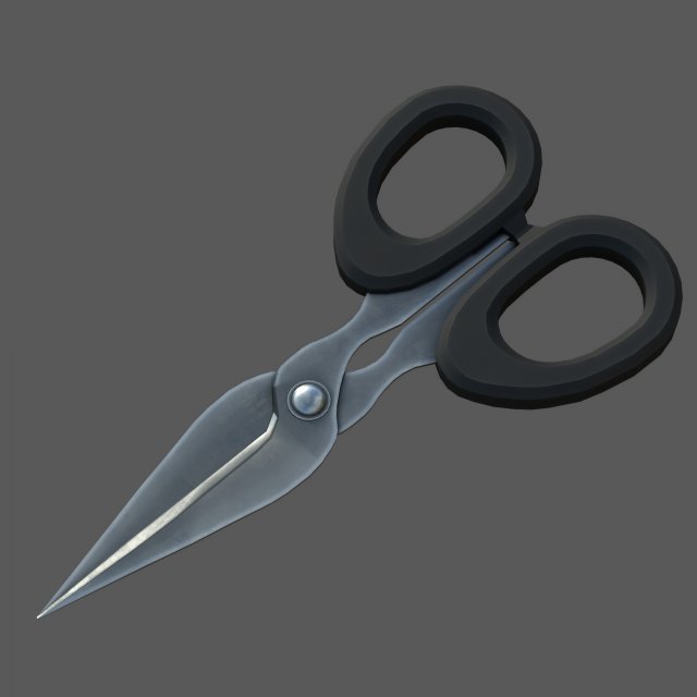 Scissors 3D Model .c4d .max .obj .3ds .fbx .stl .blend 