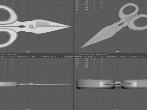 कैंची 3D मॉडल