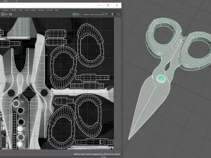 कैंची 3D मॉडल