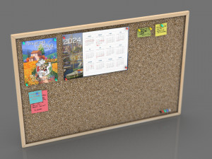 Corkboard 3D Model