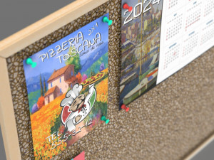 Corkboard Model 3D