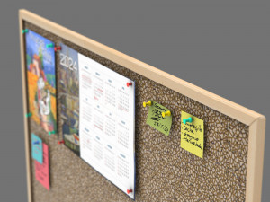 Corkboard Model 3D