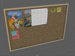 Corkboard Model 3D
