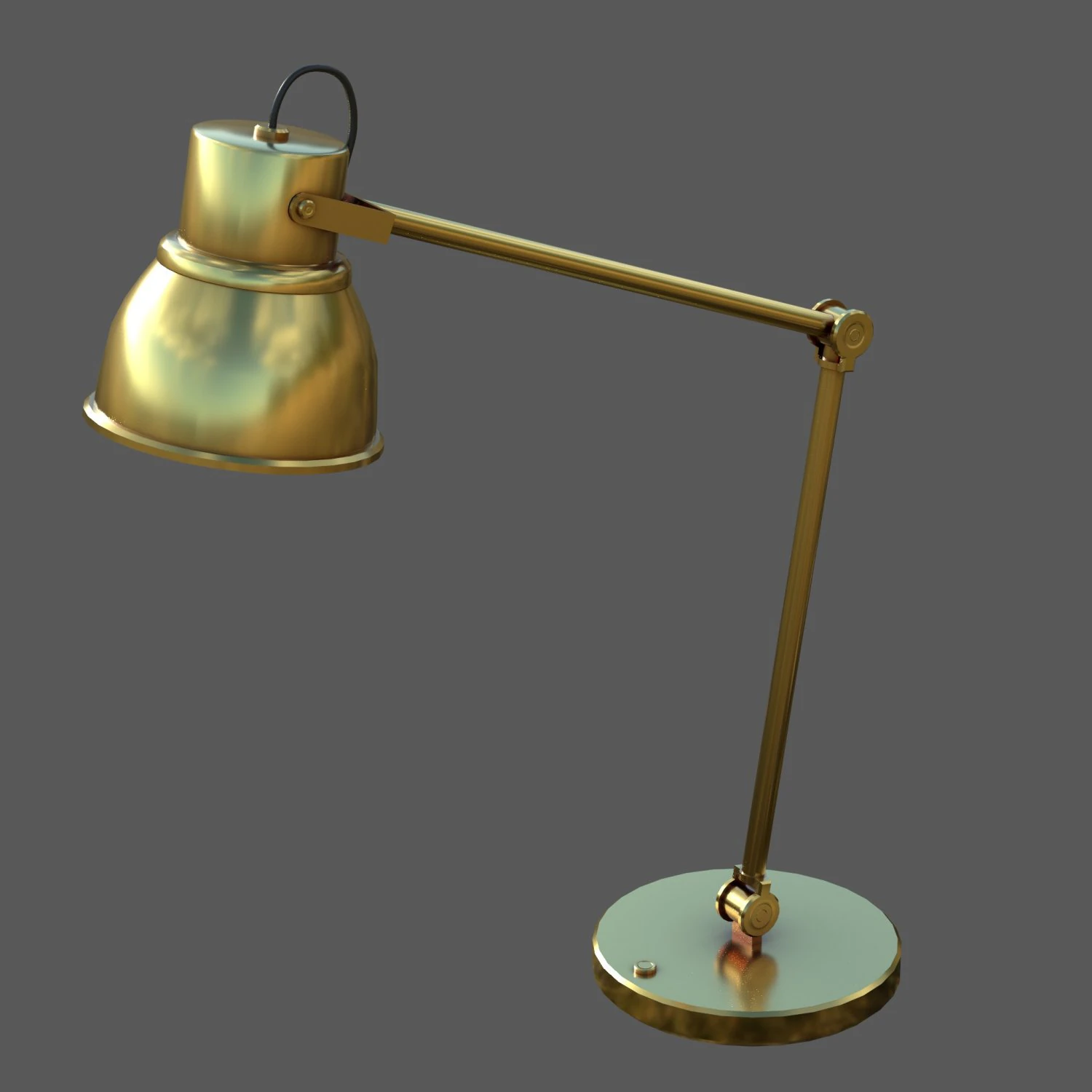 Desk Lamp 3D Model .c4d .max .obj .3ds .fbx .stl .blend 